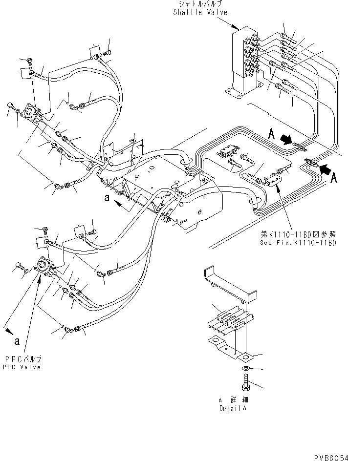 HOSE¤ 1820MM,WHITE-YELLOW 201-62-73410 KOMATSU