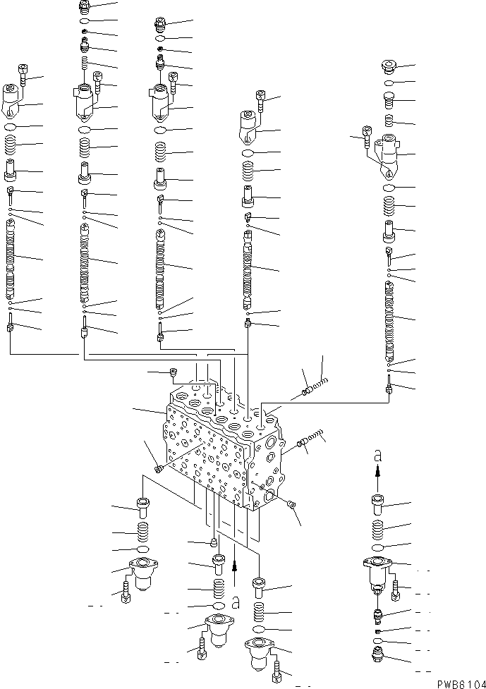 Управляющий клапан 723-49-19401 KOMATSU