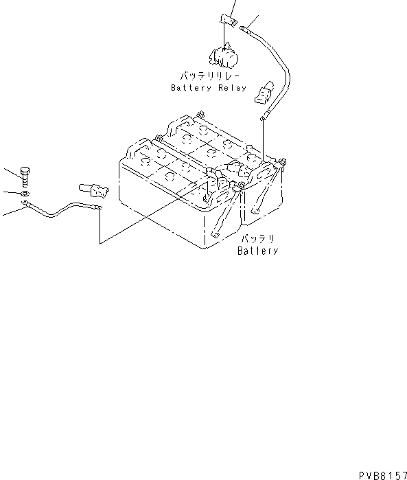 Провод аккумулятора 08028-65090 KOMATSU