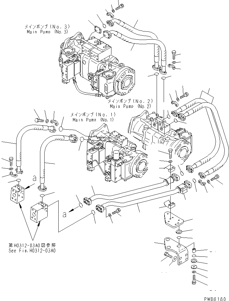 Трубка 21N-62-31331 KOMATSU