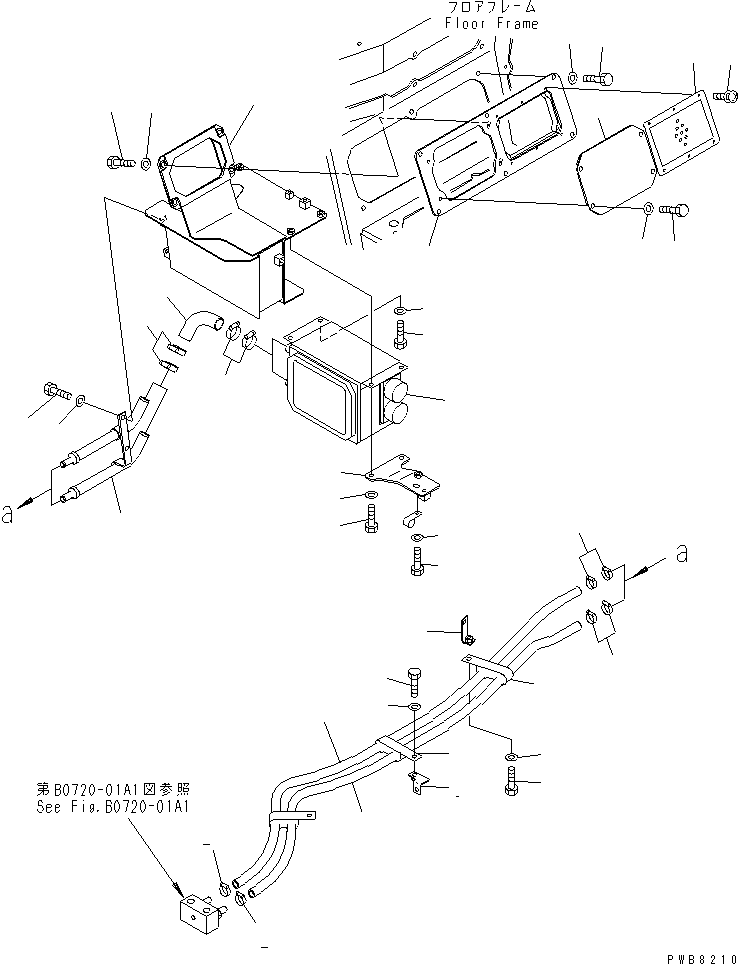 Кронштейн 195-911-8580 KOMATSU
