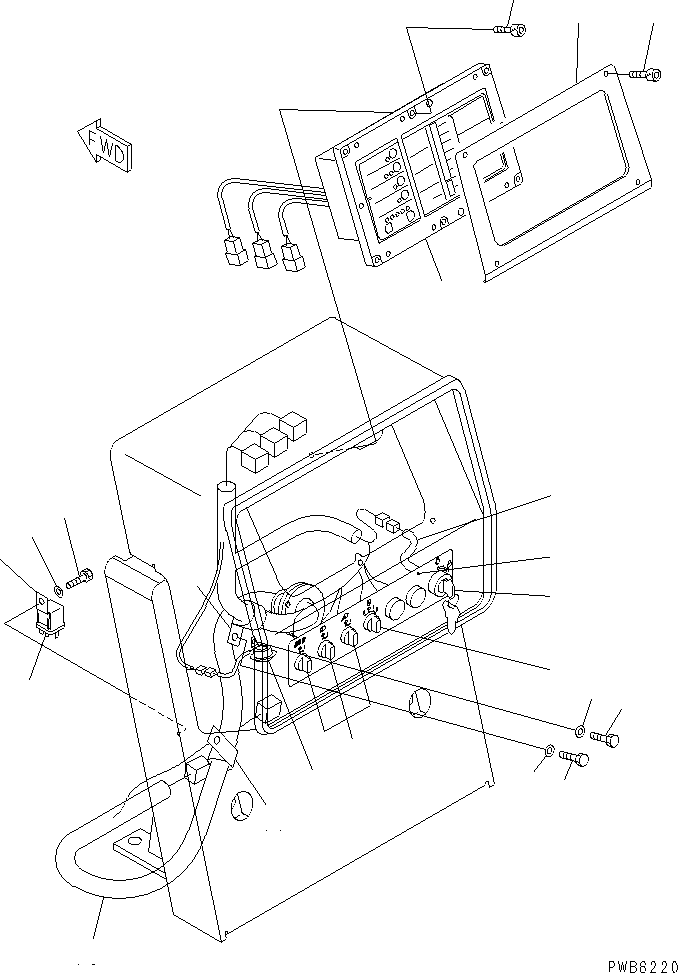 Панель в сборе 195-54-69770 KOMATSU