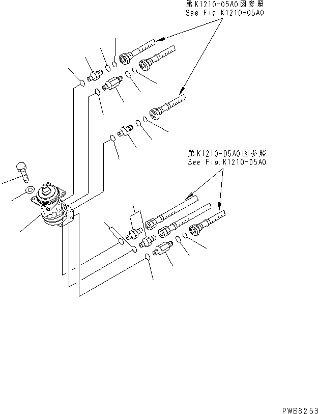 PILOT VALVE,(SEE FIG. Y1670-11A0) (702-16-05030) KOMATSU