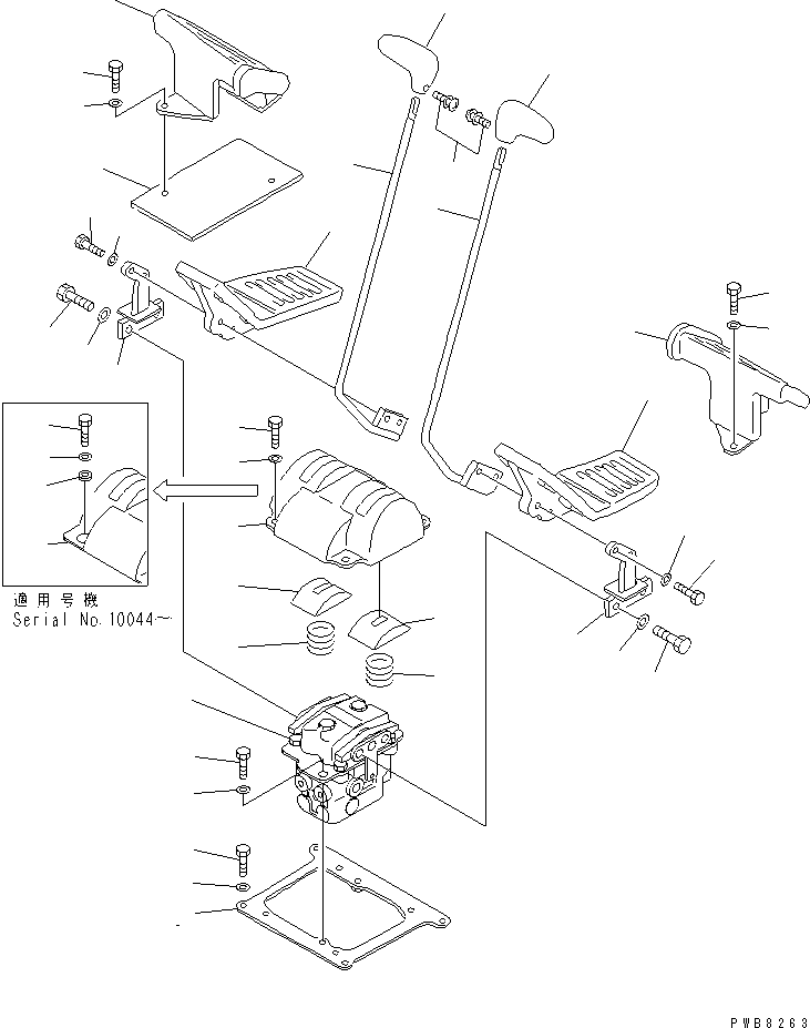 PILOT VALVE,(SEE FIG. Y1670-01A0) (702-16-01680) KOMATSU