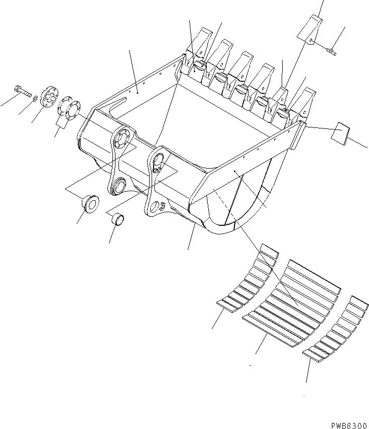 Пластина (сварная) 21N-939-3151 KOMATSU