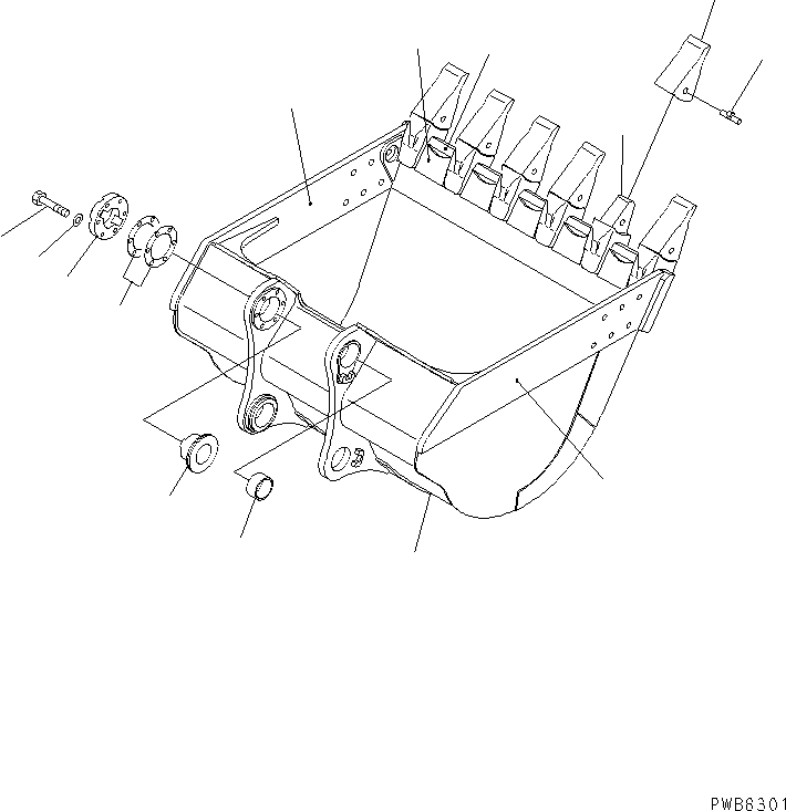 Пластина правая (сварная) 21N-939-3140 KOMATSU