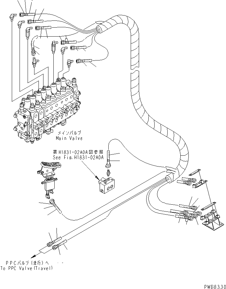 HOSE¤ 2700MM 201-62-66680 KOMATSU