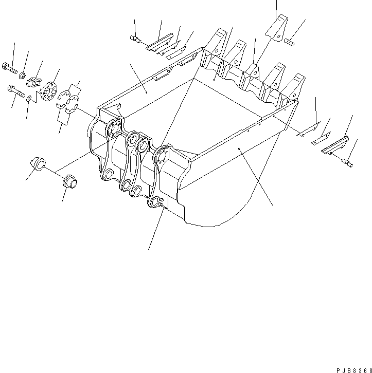 Пластина правая (сварная) 21T-920-7840 KOMATSU