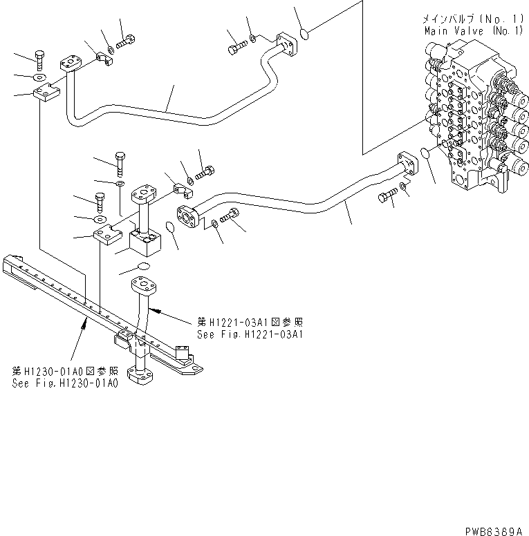 Трубка 21N-62-32391 KOMATSU