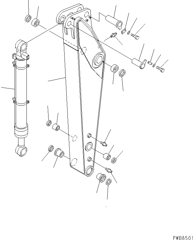 BUCKET CYLINDER G.,(SEE FIG.Y1620-41A1C) (\8\205-63-X3240) KOMATSU