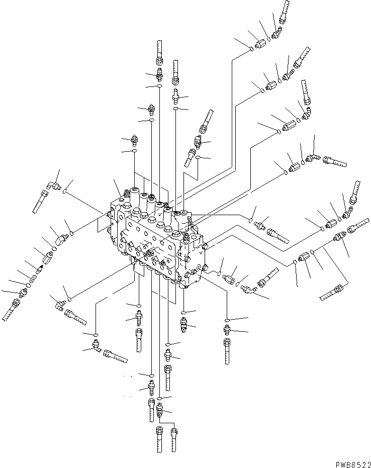 Клапан в сборе 208-62-61212 KOMATSU