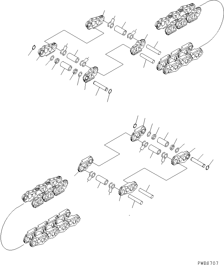 Звено гусеницы в сборе 21N-32-00111 KOMATSU