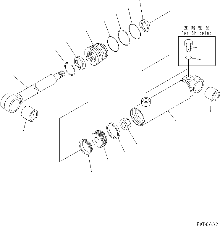 цилиндр в сборе 175-63-02180 KOMATSU