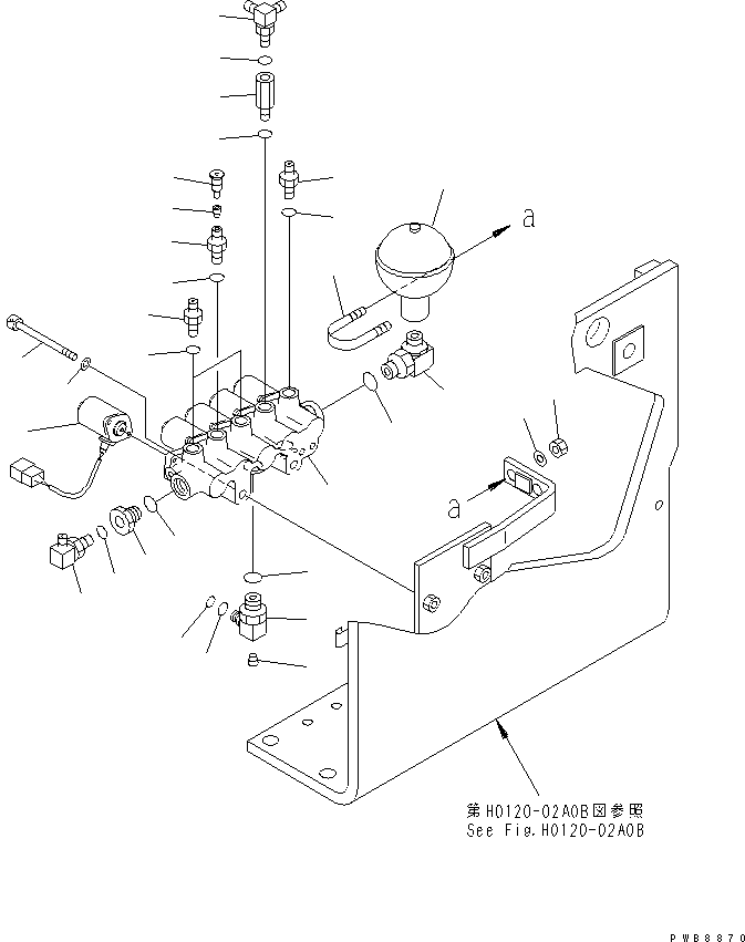 VALVE A. (22U-60-11211) KOMATSU