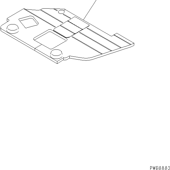 Коврик пола 22U-54-13481 KOMATSU