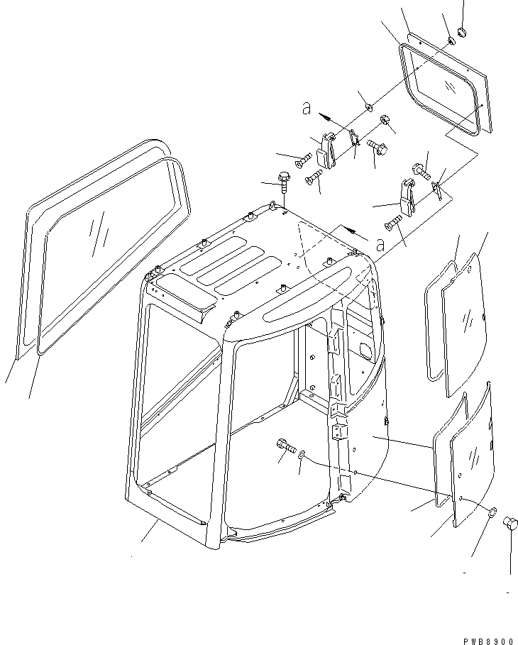 LOCK,R.H. 20U-54-25980 KOMATSU