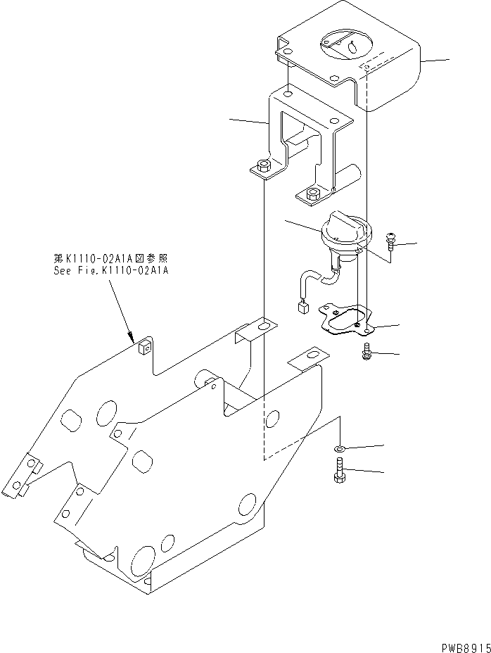Кронштейн 22U-54-13182 KOMATSU