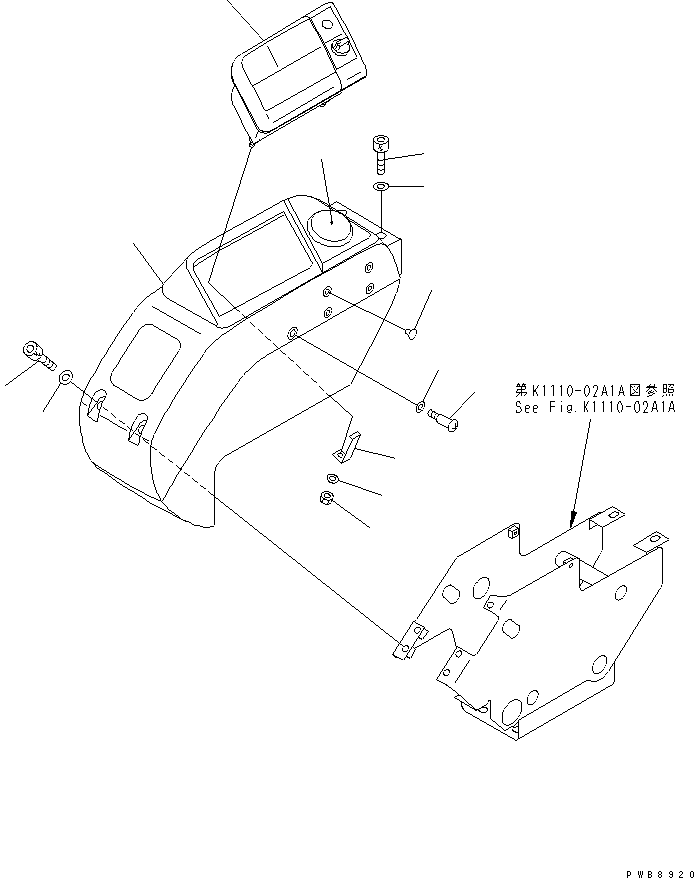 MONITOR ASS'Y 7824-88-7001 KOMATSU