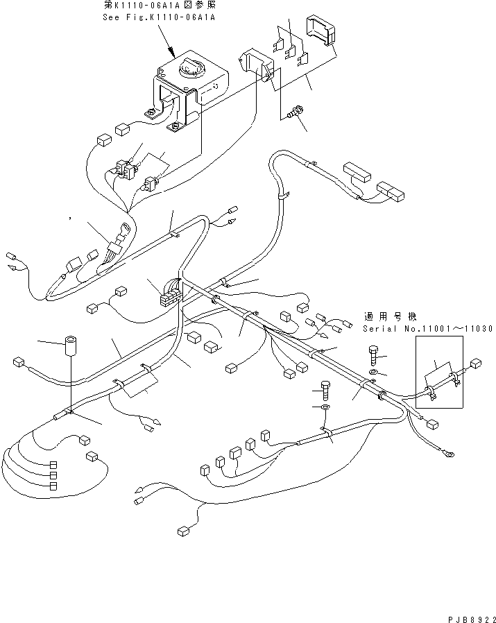 Жгут проводов 22U-06-11652 KOMATSU