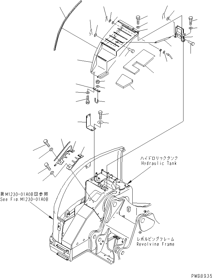 Крышка 22U-54-12435 KOMATSU