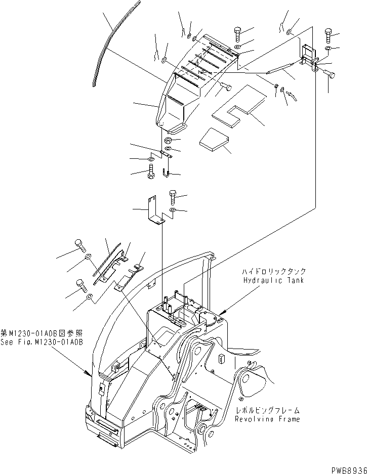 Крышка 22U-54-12443 KOMATSU