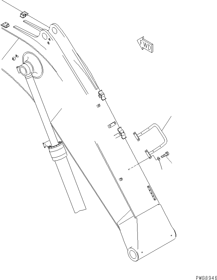 Поручень 22U-70-11443 KOMATSU