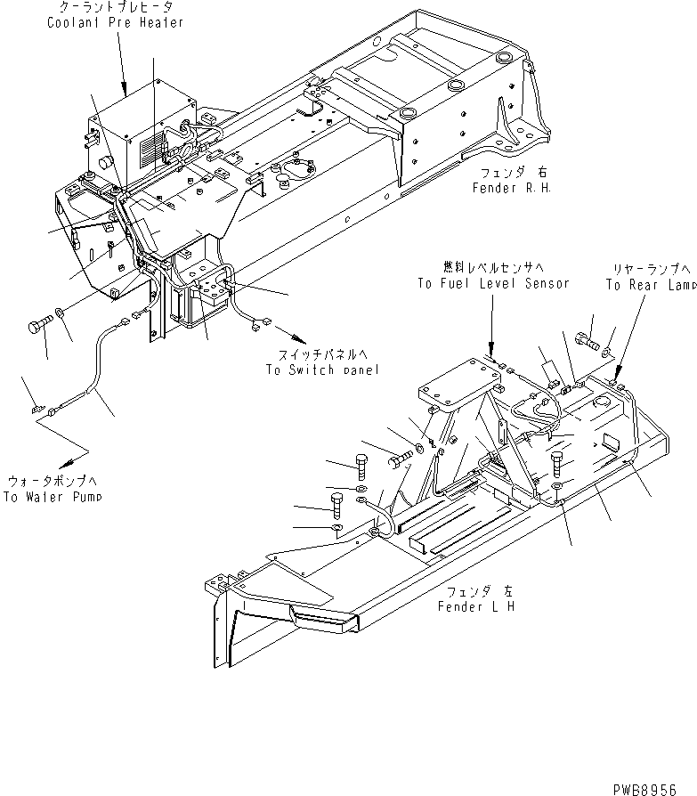 WIRING HARNESS,(WITH SIDE COVER) (17A-06-21260) KOMATSU