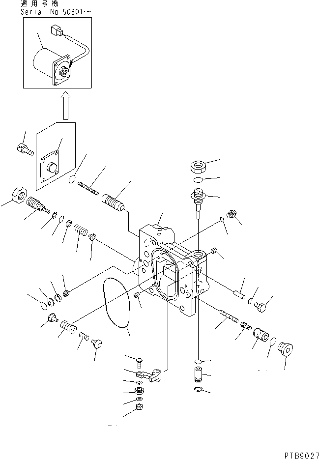 SERVO VALVE ASS'Y 708-1L-03602 KOMATSU