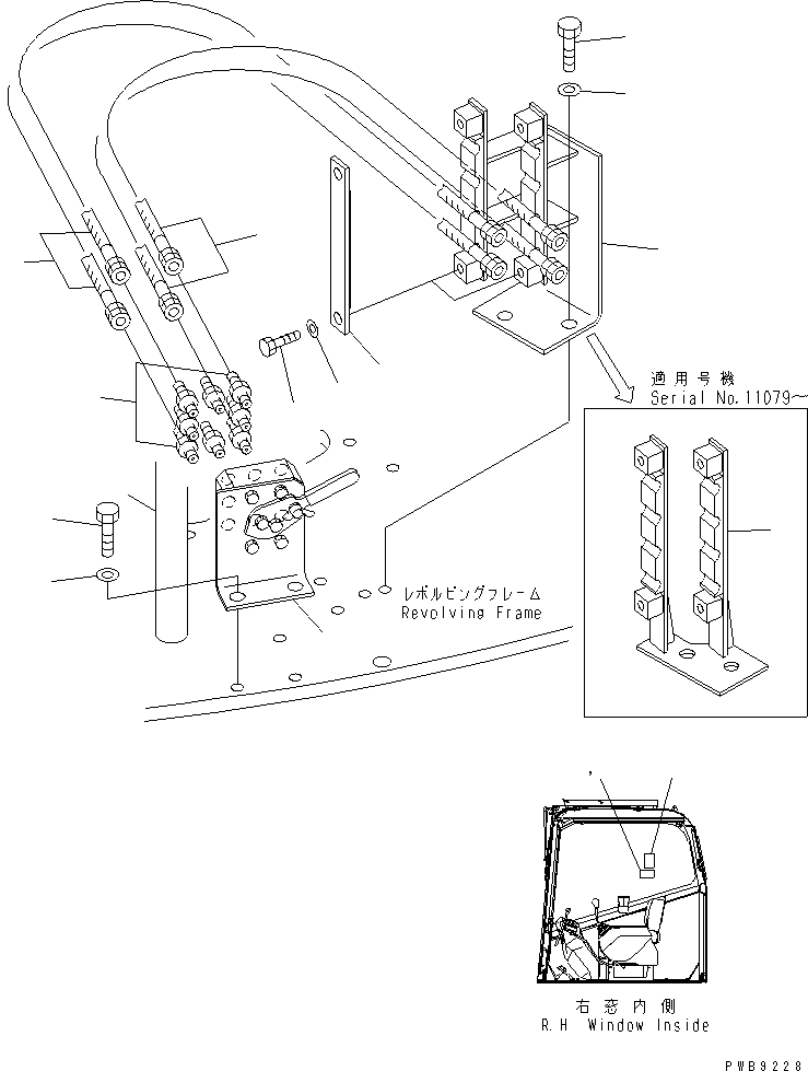 Кронштейн 22U-62-13871 KOMATSU
