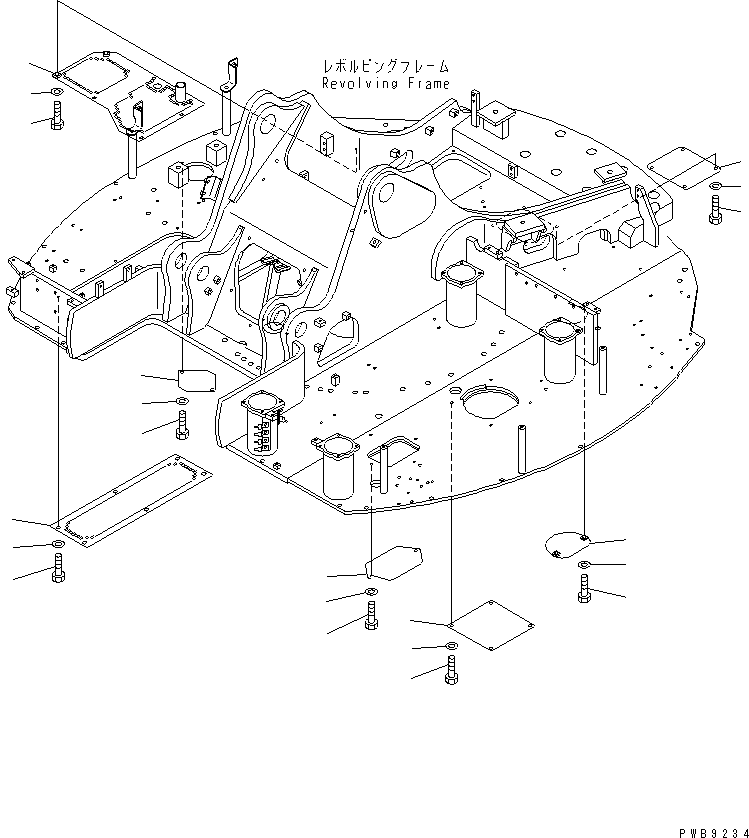 Крышка 22U-54-12132 KOMATSU