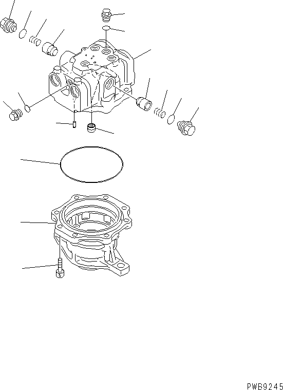 MOTOR SUB ASS'Y 706-75-03040 KOMATSU