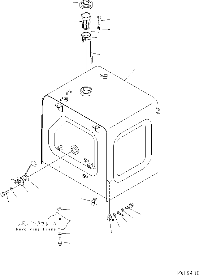 FUEL TANK ASS'Y 20Y-04-00065 KOMATSU