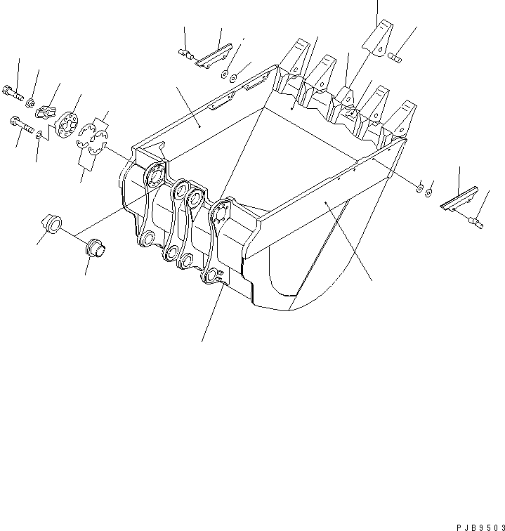 Ковш в сборе 21T-926-0010 KOMATSU