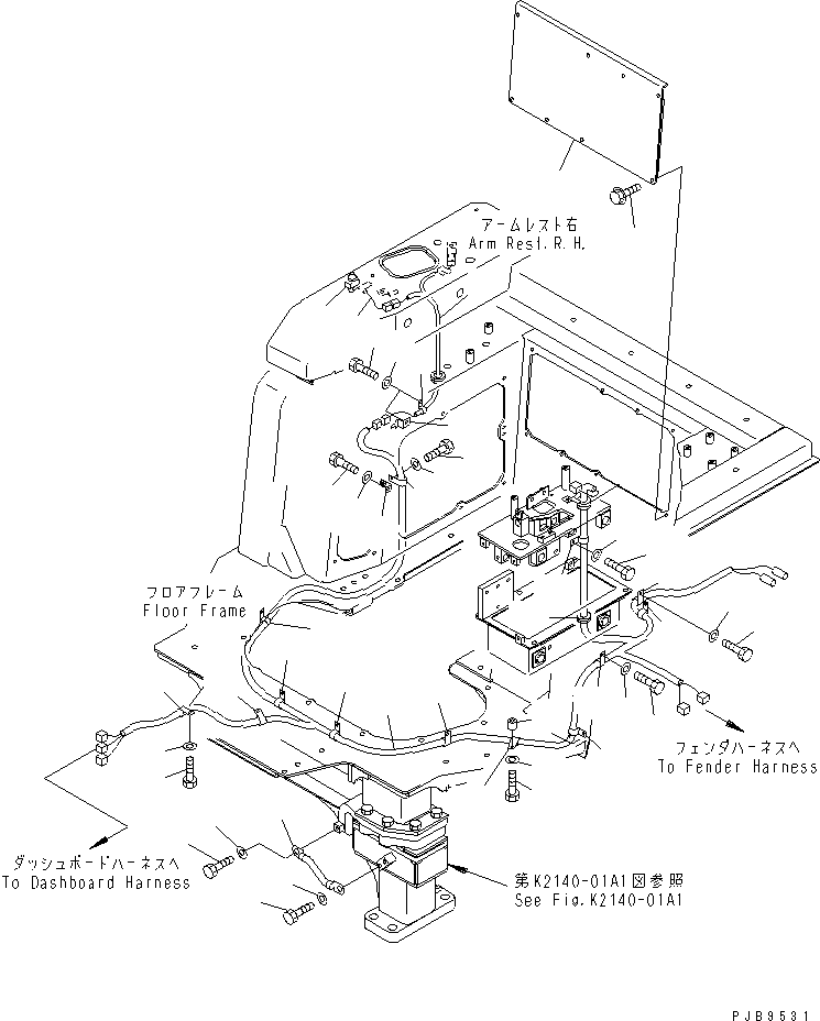 WIRING HARNESS,(AUSTRALIA SPEC.) 195-06-53130 KOMATSU