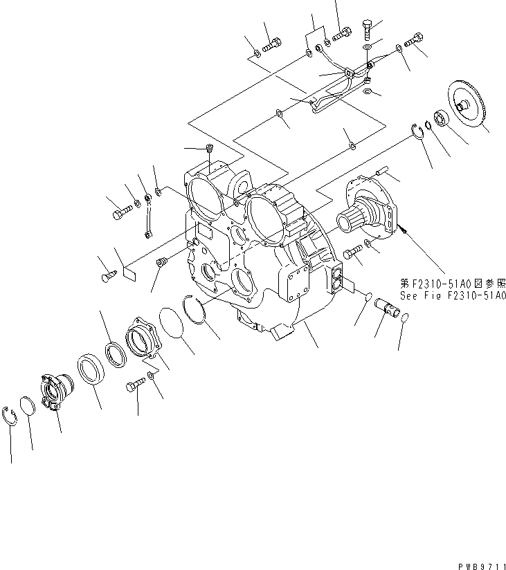 Корпус в сборе 17A-13-00280 KOMATSU