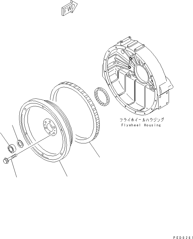 FLYWHEEL ASS'Y 6211-31-1502 KOMATSU