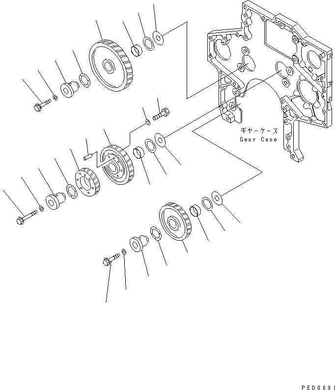 Упорный подшипник \0\6162-33-6460 KOMATSU