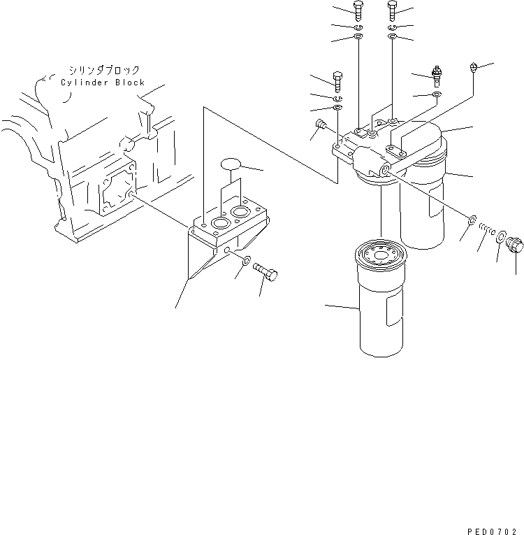 OIL FILTER ASS'Y 6162-53-5901 KOMATSU