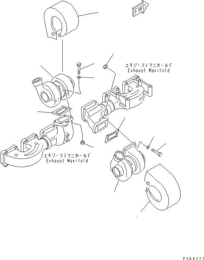 TURBOCHARGER ASS'Y,(SEE FIG.A1530-B6E1A) (6162-85-8401) KOMATSU