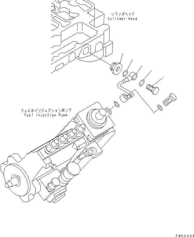 Трубка 6732-71-5530 KOMATSU