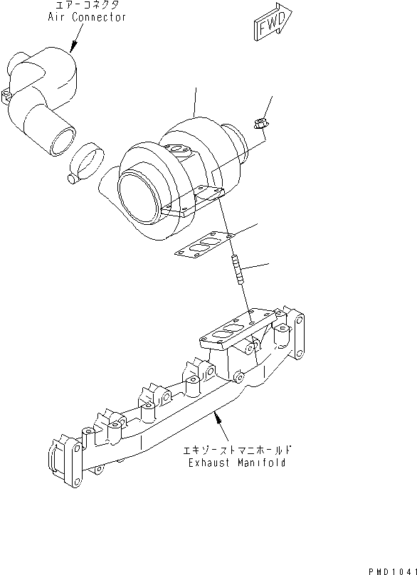 TURBOCHARGER ASS'Y 6735-81-8200 KOMATSU