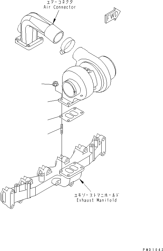 TURBOCHARGER ASS'Y 6735-81-8300 KOMATSU