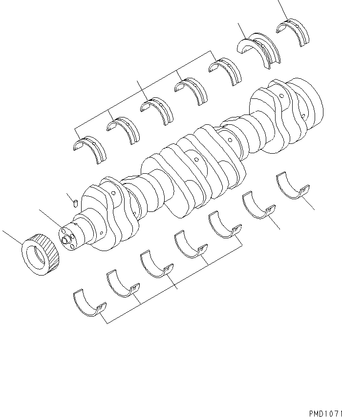 Коренной вкладыш в сборе 6754-22-8320 KOMATSU
