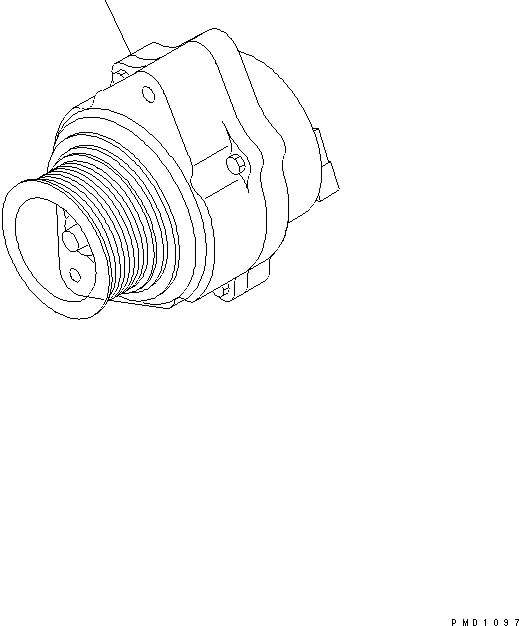 ALTERNATOR A. (35A),(SEE FIG.A601P-02A1) (\0\600-861-3410) KOMATSU