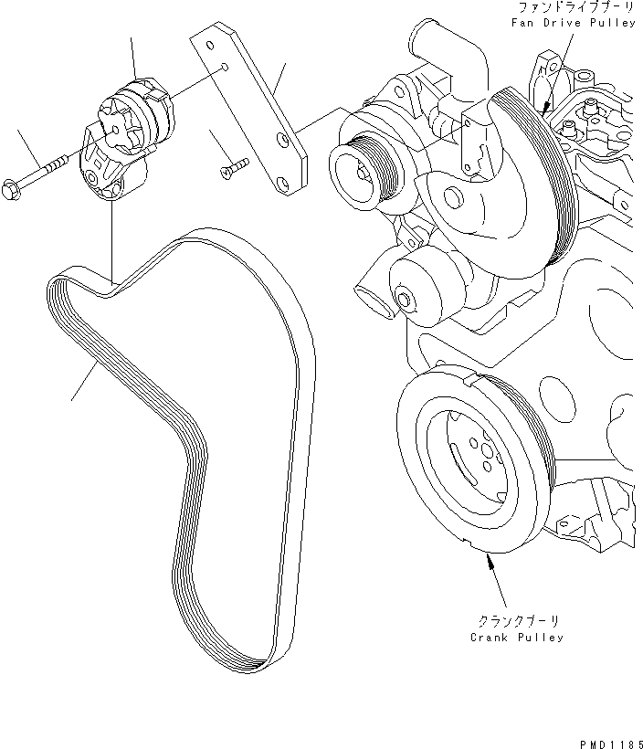 TENSIONER,BELT \0\6732-61-4610 KOMATSU