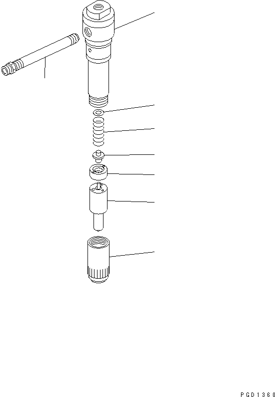NOZZLE HOLDER A. (6215-12-3600) KOMATSU
