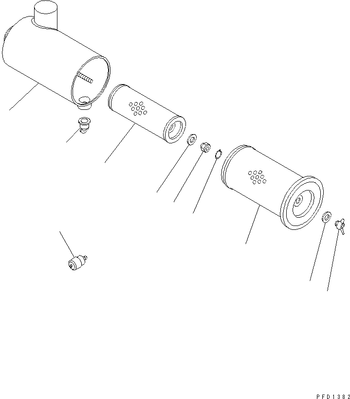 AIR CLEANER 6202-82-1302 KOMATSU