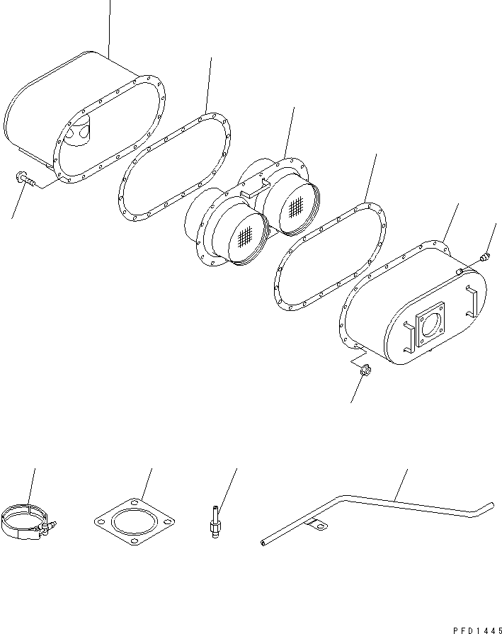 MUFFLER,CERAMIC 6138-12-5515 KOMATSU