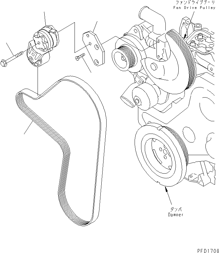 TENSIONER,BELT 6731-61-4511 KOMATSU