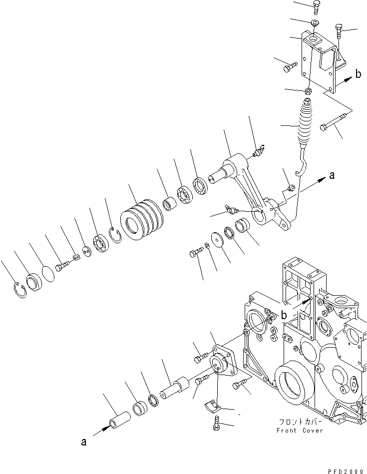 TENSION PULLEY ASS'Y 6212-61-3100 KOMATSU